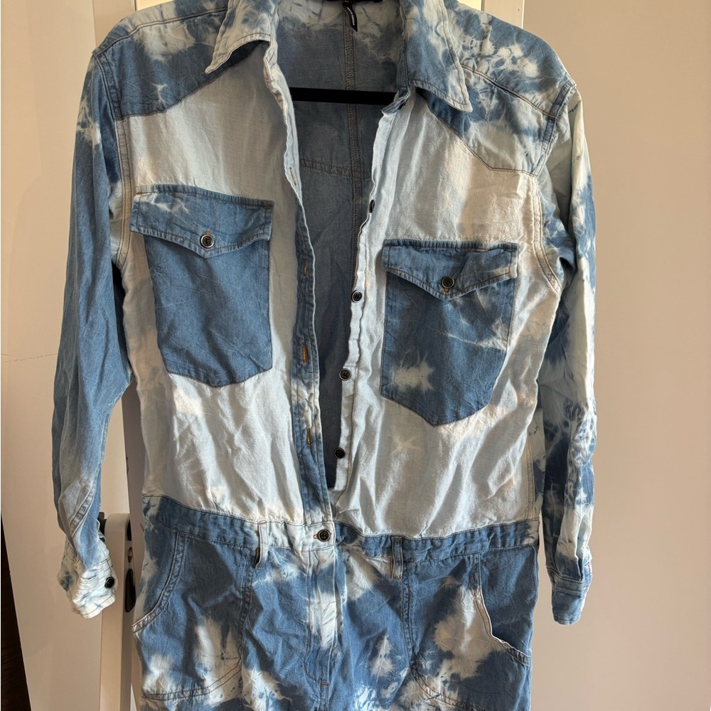 Isabel Marant Light Blue Tie-Dye Jacket